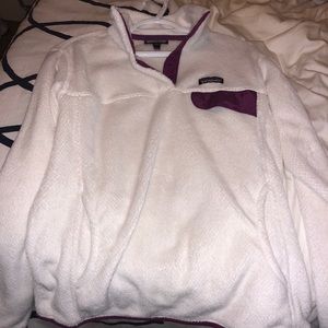 White and Purple Patagonia Jacket.